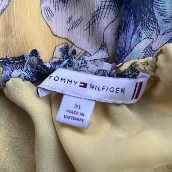 Tommy Hilfiger Yellow and Blue Humming Bird Floral Dress - Picture 8 of 9